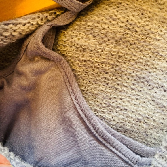 Anthropologie Maeve Arabesque Blue Tulle Layered Mohair Sweater Midi Dress XSP - Picture 8 of 10